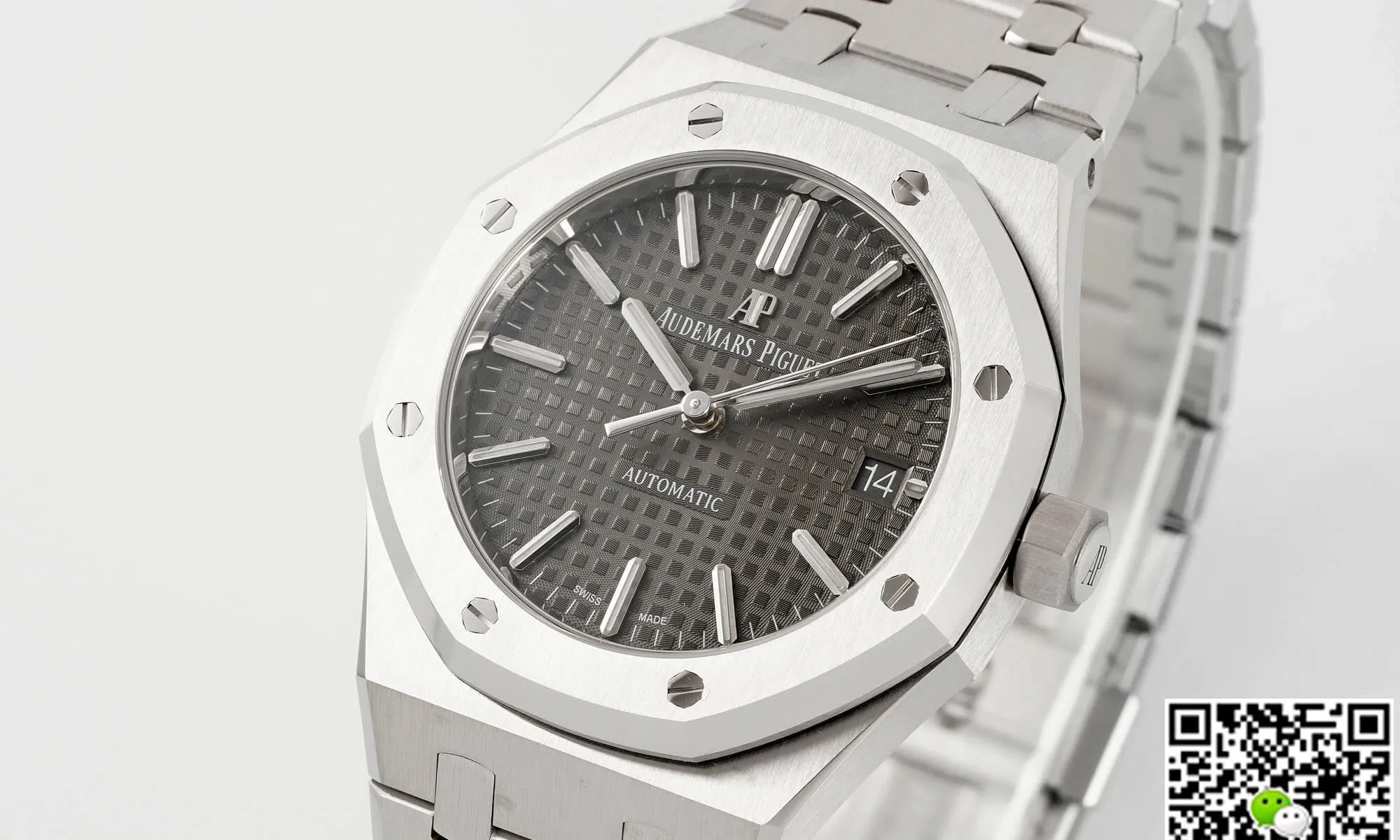 Audemars Piguet Royal Oak 15450ST.OO.1256ST.02 1:1 Best Edition APS Factory Gray Dial Titanium Case